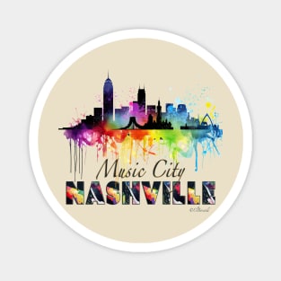Nashville Music City Magnet